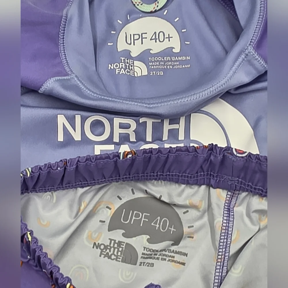 North Face amphibious two-piece rashguard set size 2T